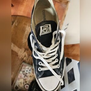 Converse Black and White Low Top Sneakers